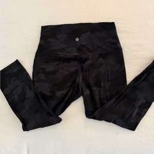 Lululemon Athletica Dark Camouflage Leggings
